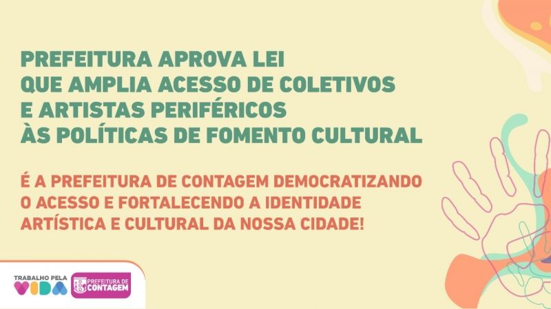 Prefeitura de Contagem sancionou a lei que institui a Política Municipal Cultura Viva,