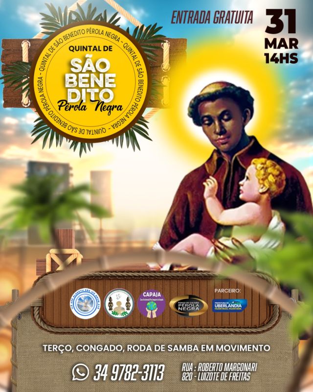VEM AÍ O QUINTAL DE SÃO BENEDITO PÉROLA NEGRA!