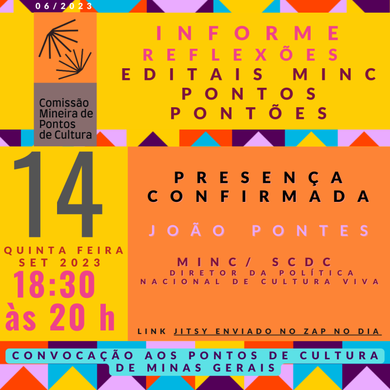 roda de conversa sobre os editais do MinC  ligados ao Cultura Viva