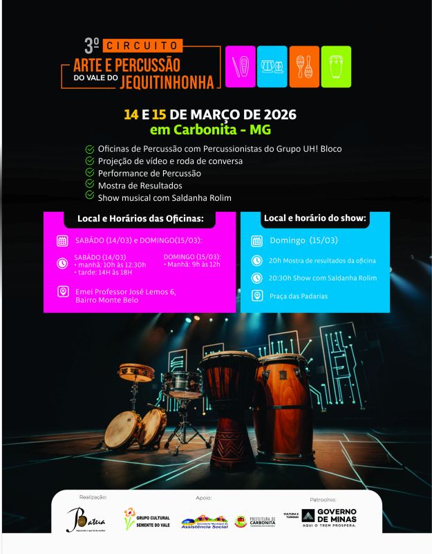 3º Circuito de Arte e Percussão do Vale doJequitinhonha
